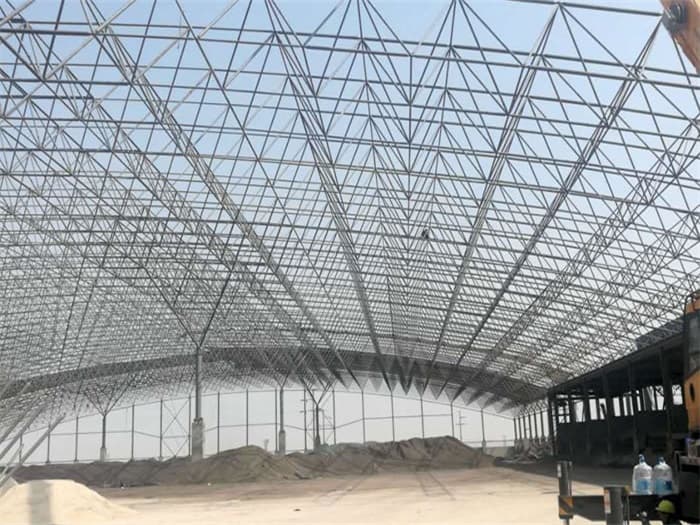 商洛钢厂料仓网架工程